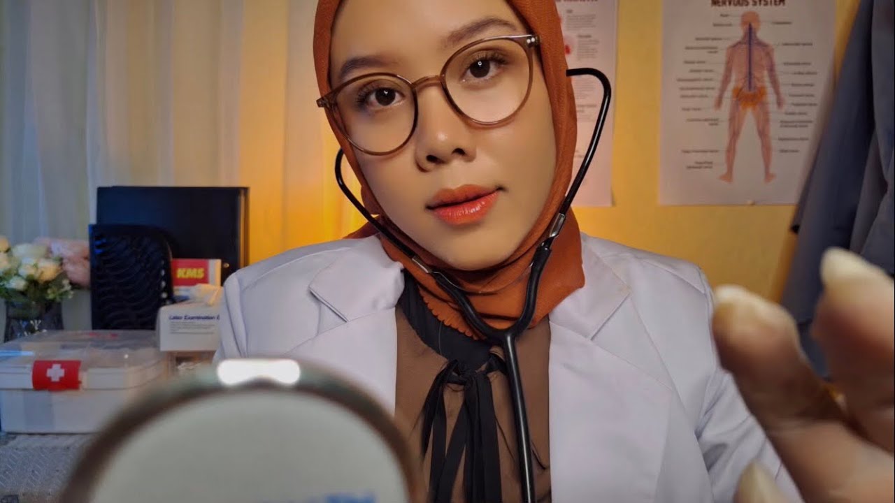ASMR Night Doctor Checks on You : Kamu Pingsan | Cranial Nerve Exam, Personal Attention