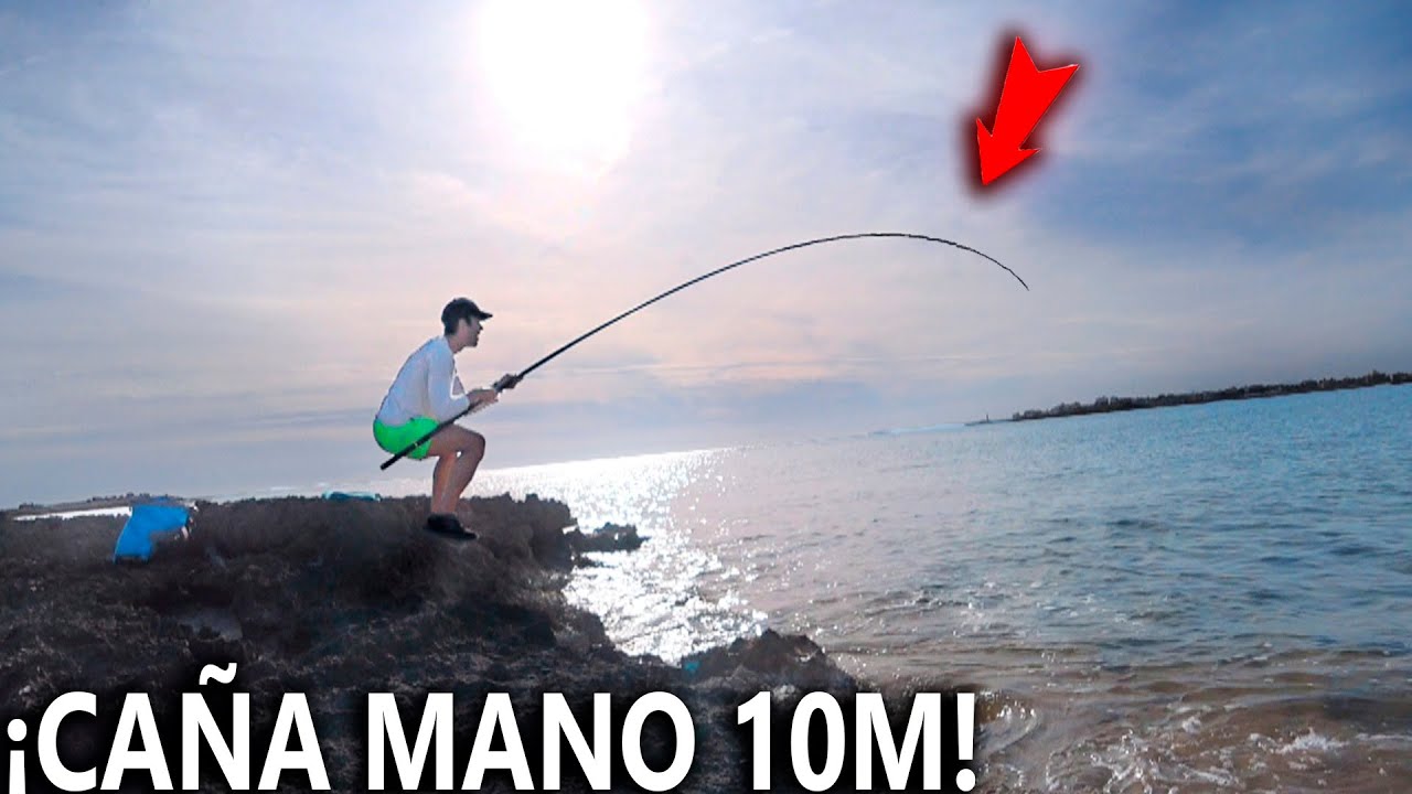 ¡¡CAÑA DE MANO NUEVA DE 10 METROS!! Y no veas que estreno... [DORADA, SARGO, OBLADAS, MUJOLES]