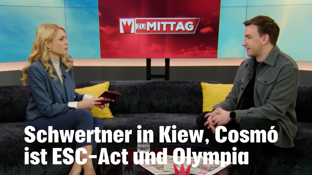 Schwertner in Kiew, Cosmó ist ESC-Act und Olympia | KRONE ZU MITTAG