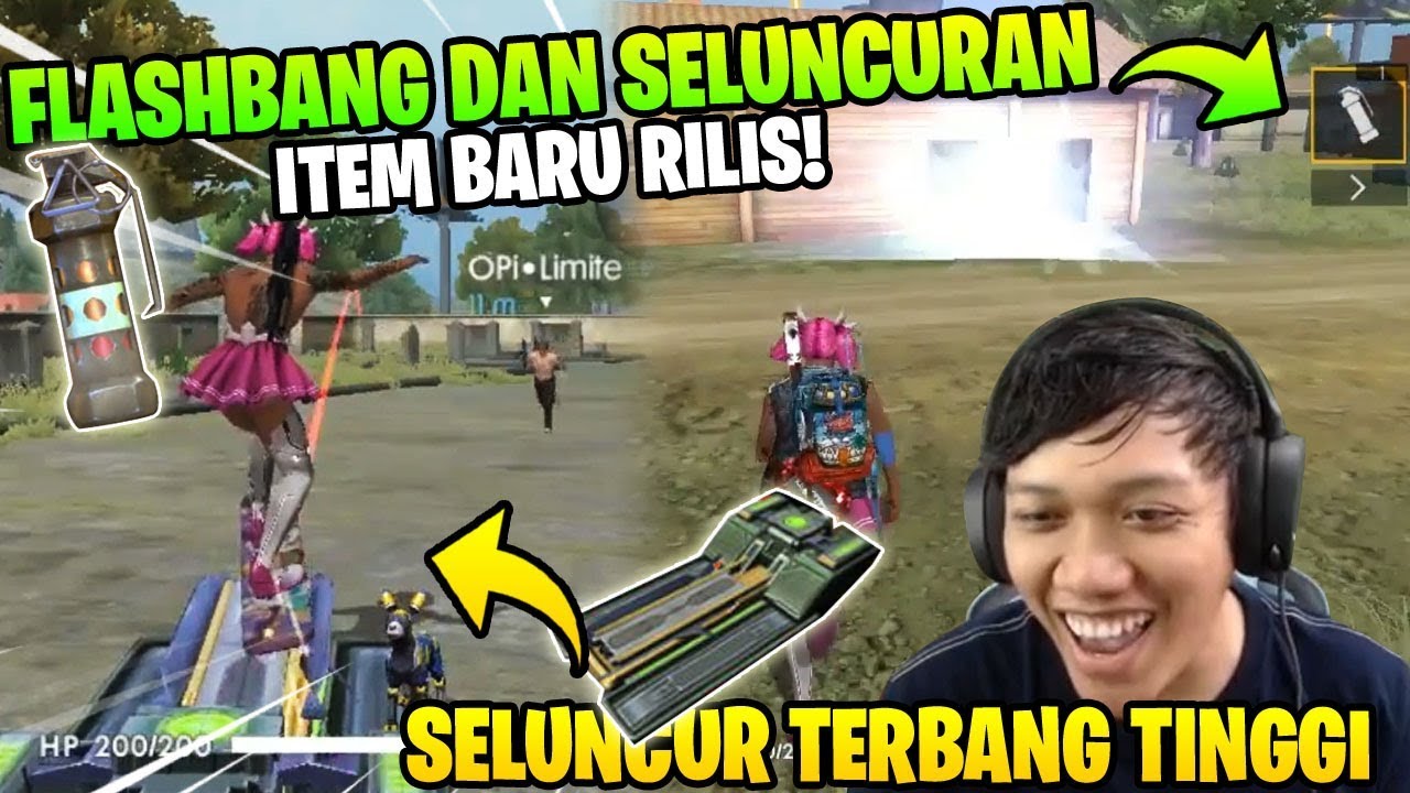 UPDATE RILIS! FLASH BANG DAN SELUNCURAN TERBANG SERU ABIS! - Garena Free Fire