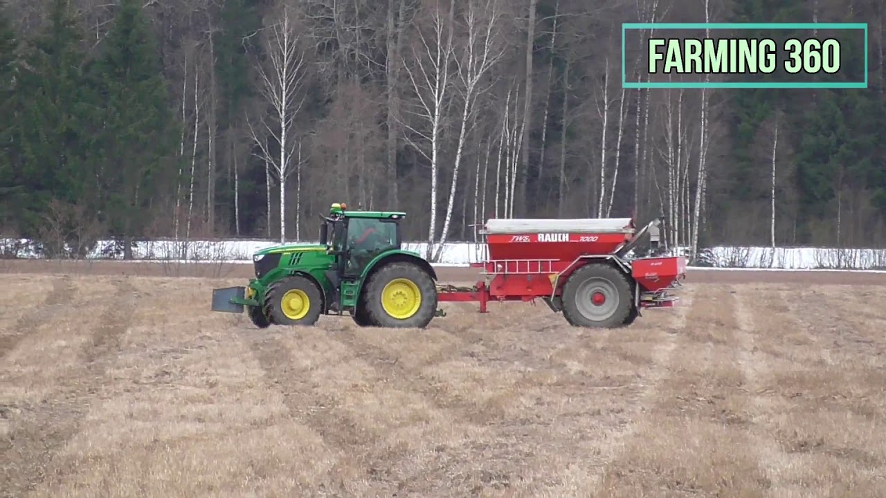 Fertilizing 2019 | John Deere 6210R with Rauch TWS 7000 & Axera H-EMC spreaders