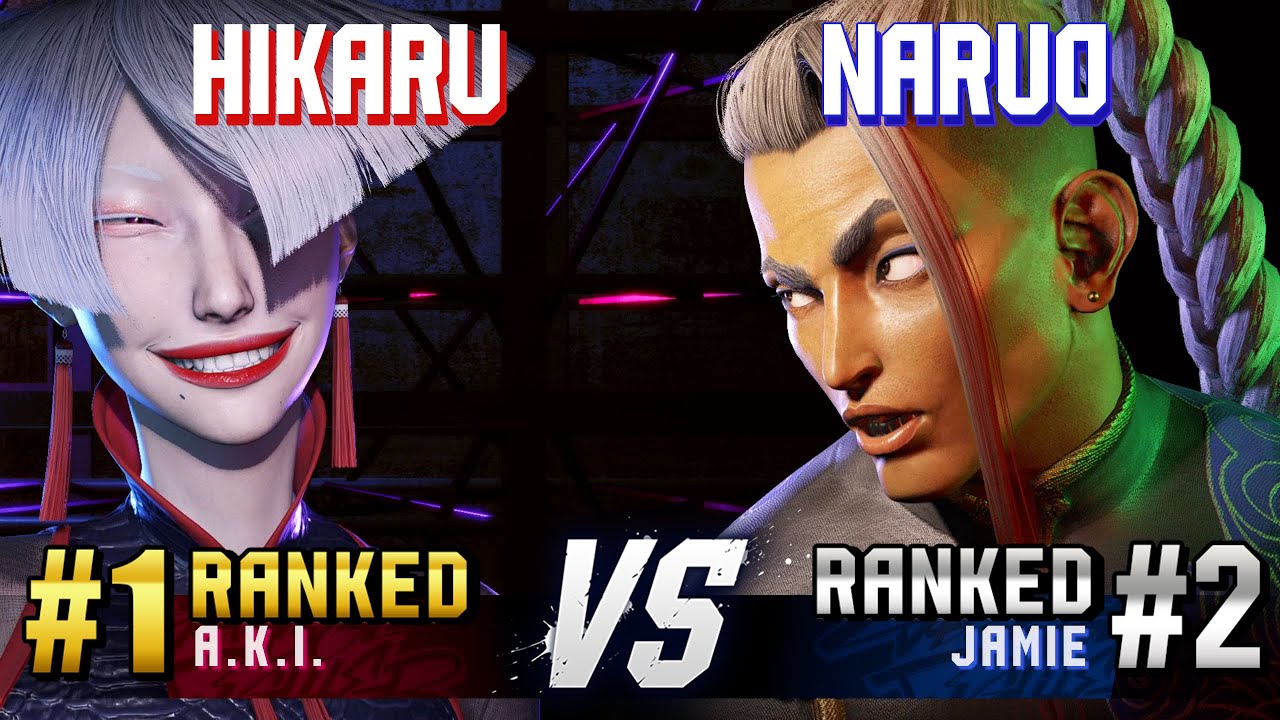 SF6 ▰ HIKARU (#1 Ranked A.K.I.) vs NARUO (#2 Ranked Jamie) ▰ High Level Gameplay