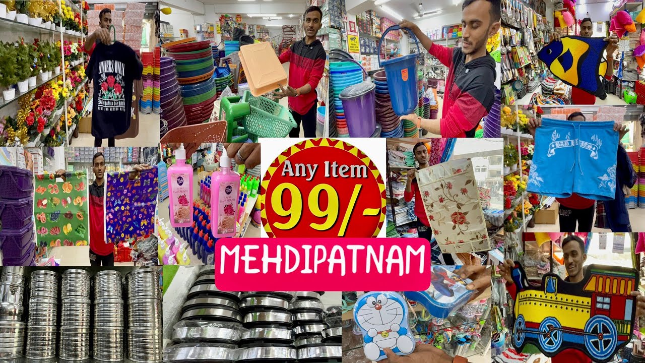 Hyderabad famous😱99 world Mehdipatnam homeneeds✨toys🌟flower,Clothing,plastic RAMZAAN#viralvideo 🔥🔥🔥