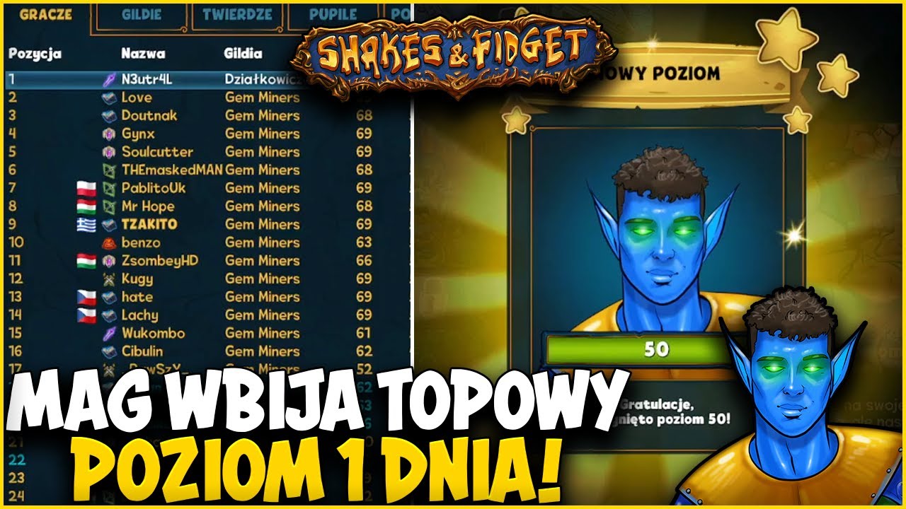 ⭐ MAG WYRÓWNUJE REKORD 1 DNIA / CZARNE GEMY OD STARTU SĄ OP ⭐ SHAKES & FIDGET ⭐ N3UTR4L ⭐
