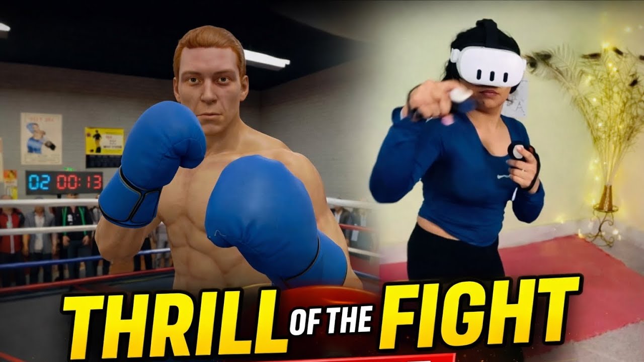Boxing in VR feels so real Knocked him out | Thrill of Fight Quest 3