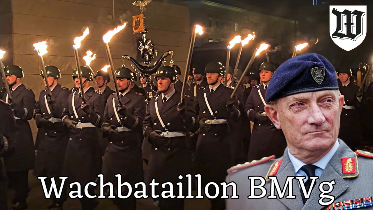 Zapfenstreich der Bundeswehr für General von Sandrart - Yorckscher Marsch Wachbataillon/Musikkorps