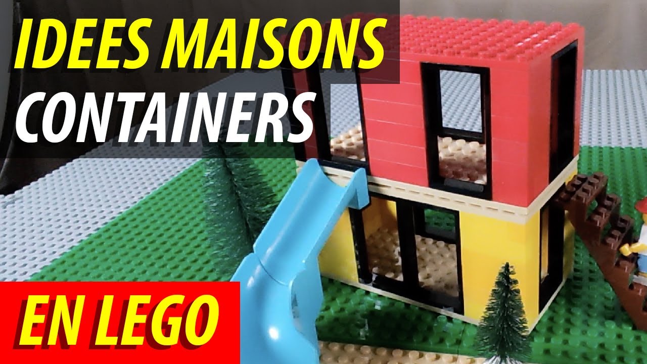 Idées de construction de maison en containers, en construisant des maquettes avec des Lego - 016