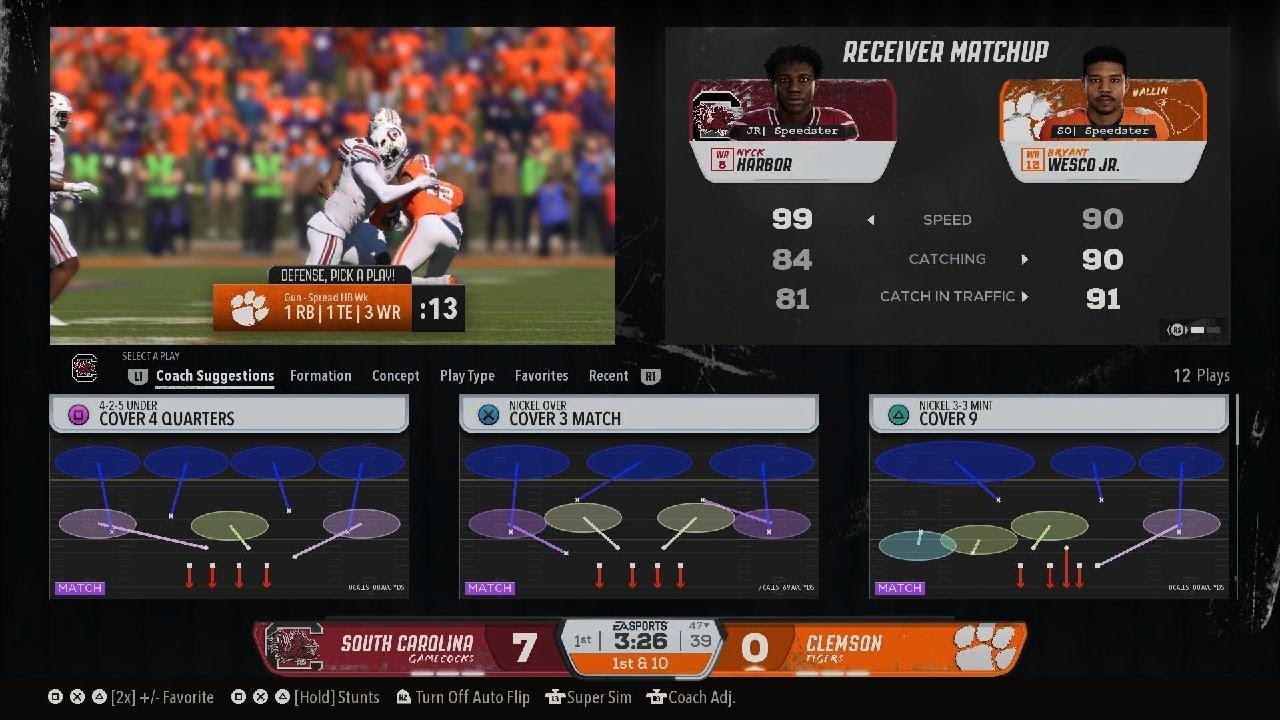 EA SPORTS College Football 26: South Carolina vs. Clemson on Heisman Difficulty 🐔🔴⚫️🐅🟠🟣