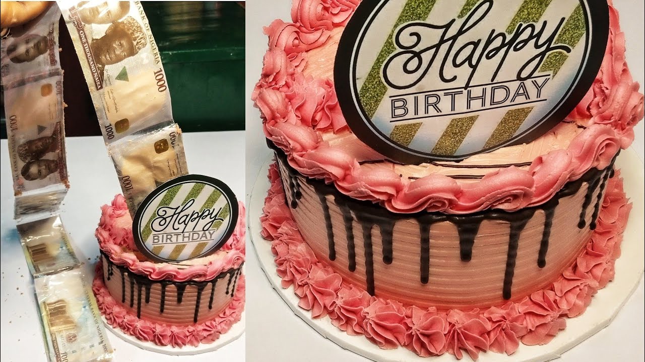 how to make surprise money cake/ money cake tutorial