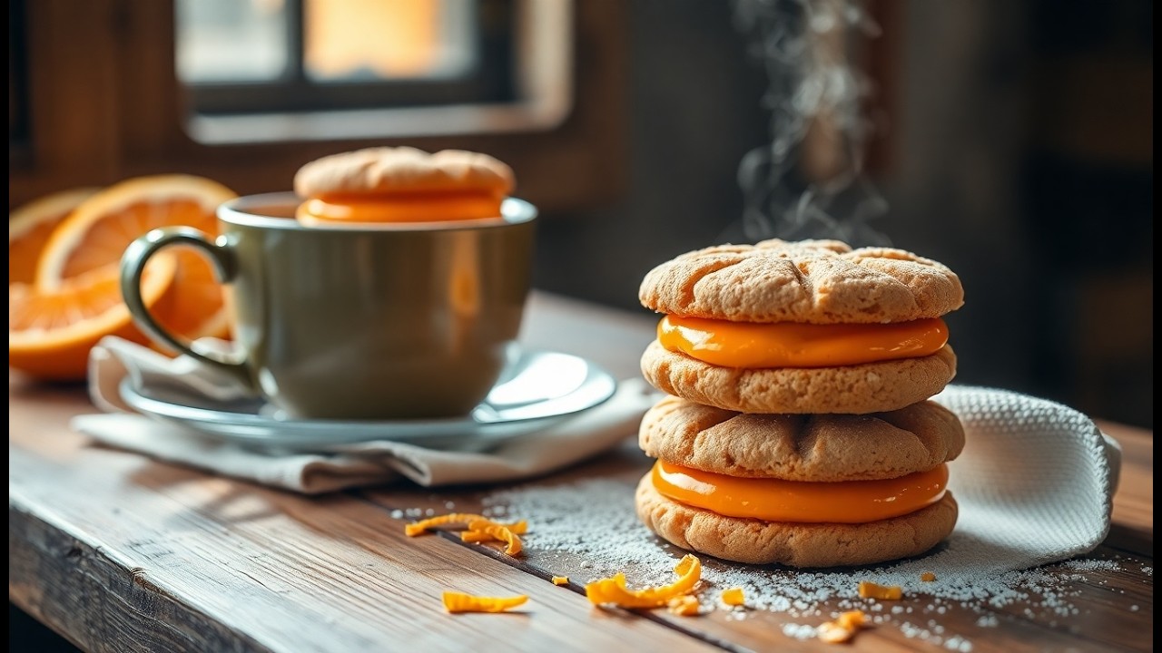 Délicieux Biscuits à la Crème d'Orange  La Recette Parfaite !