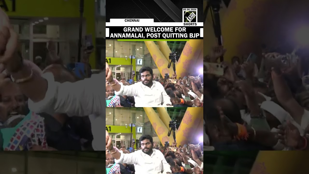 Annamalai receives grand welcome in Chennai after announcing New Political Movement