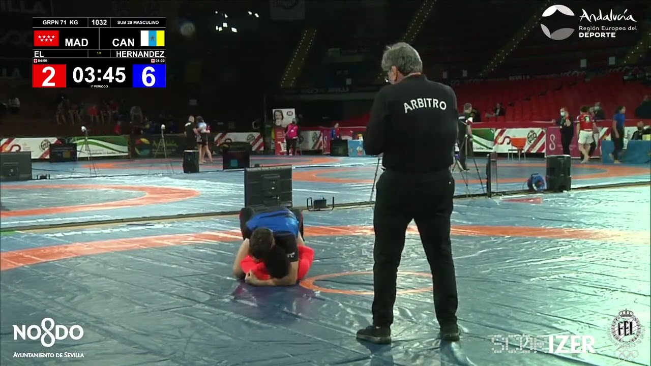 1/4 GRAPPLING 71Kg: ELABDELLAOUI, MOHAMED(MAD) HERNANDEZ MONTERO, ARON (CAN)