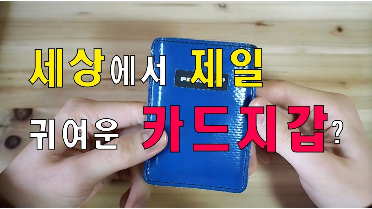[카드지갑] 위트있는 프라이탁의 카드지갑 앨런! 사용기