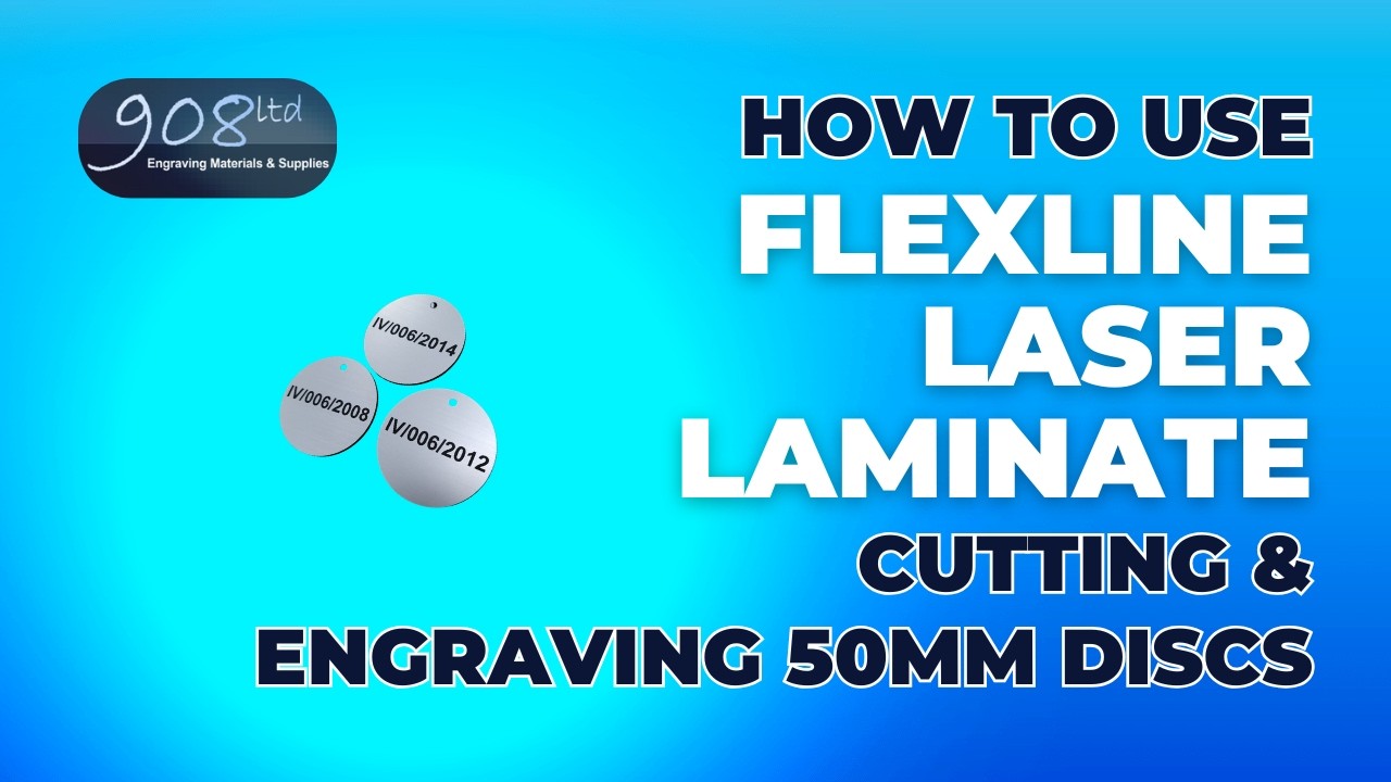 Cutting & Engraving 0.6mm Flexline Laminate | Brushed Silver/Black Core on Universal VLS6.60 Laser