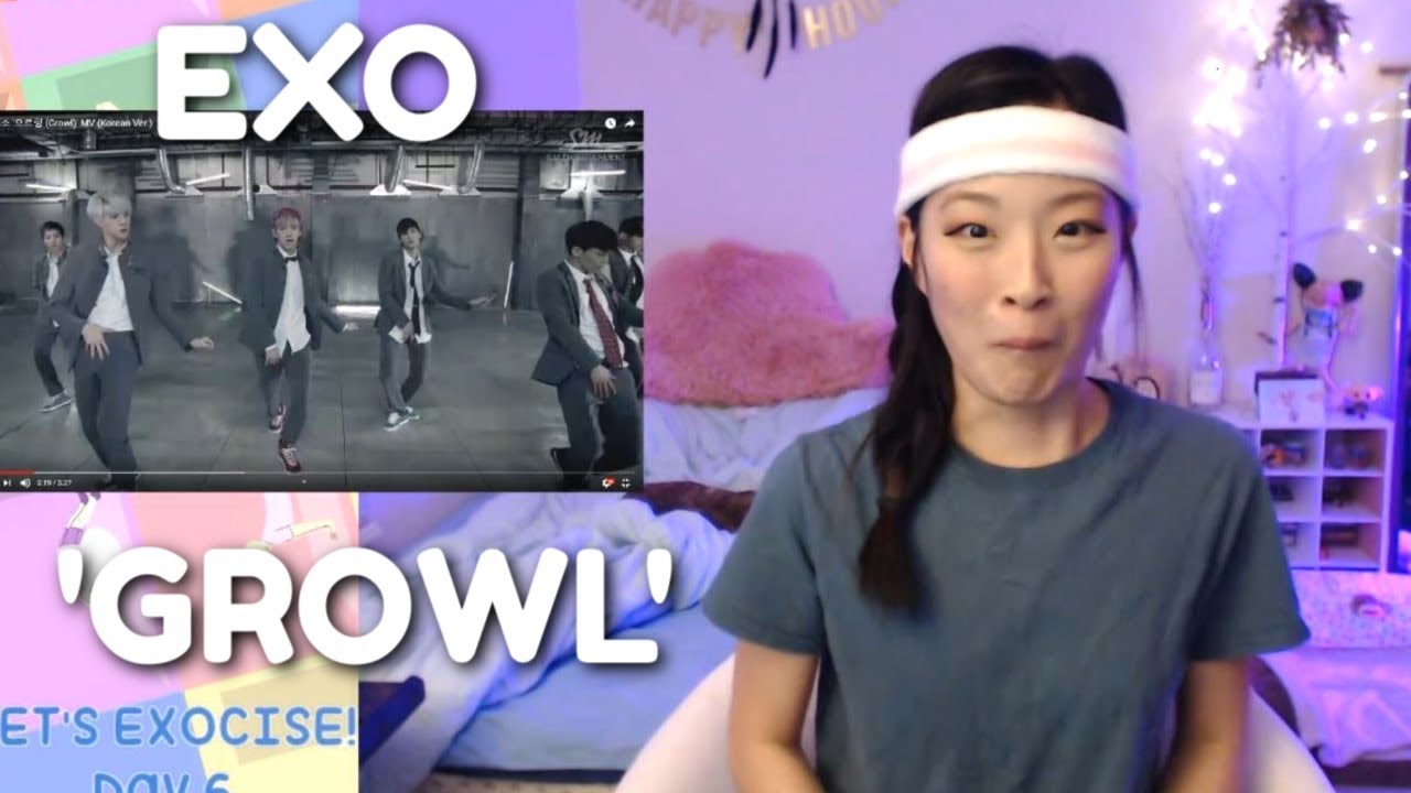 EXO (엑소) 'GROWL (으르렁)' MV (Korean Version) REACTION | EXO-CISE WITH ME (Day 6)