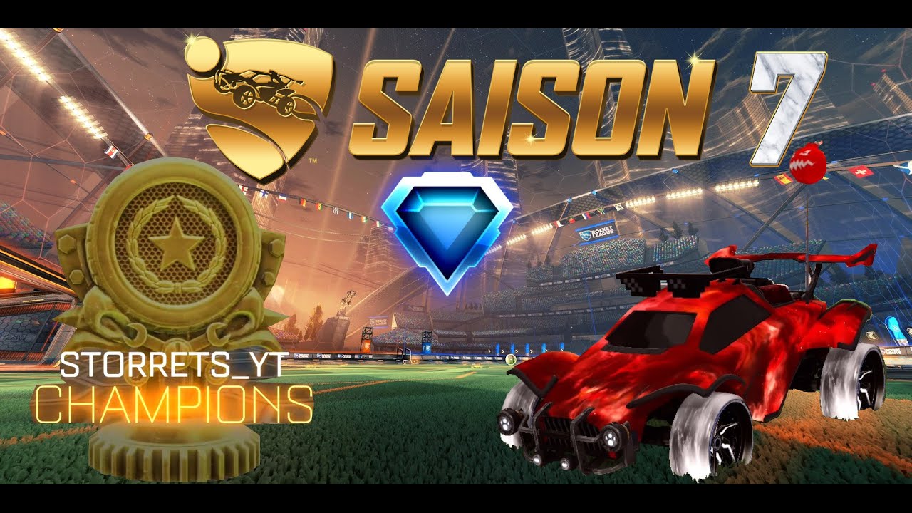Rocket League Finale Diamant Turnier Sieg Season 7 [Randoms][No Commentary]