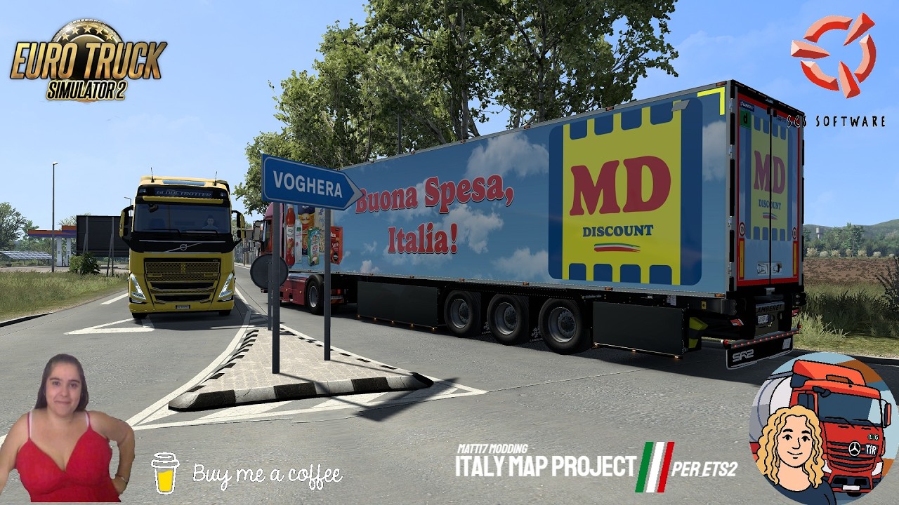 Euro Truck Simulator 2 (1.58) Iveco Stralis Delivery Torino to Voghera Italy + DLC's & Mods