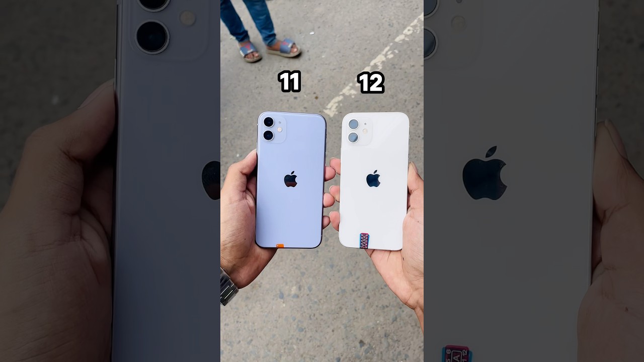 iPhone 11 Vs iPhone 12 || Design & Camera Comparison! #shorts