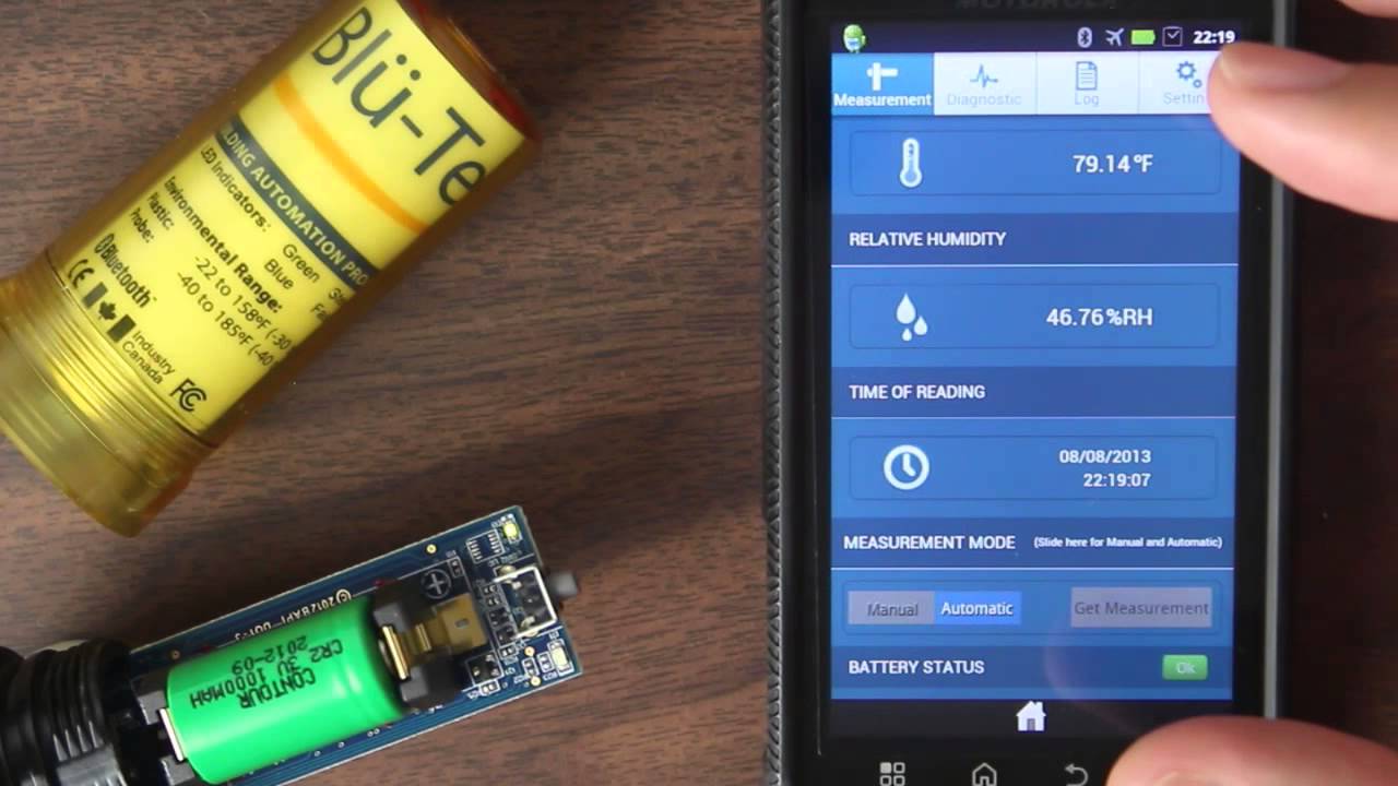 BAPI Blu-Test Tool - Taking Temperature and Humidity Measurements with Your Phone