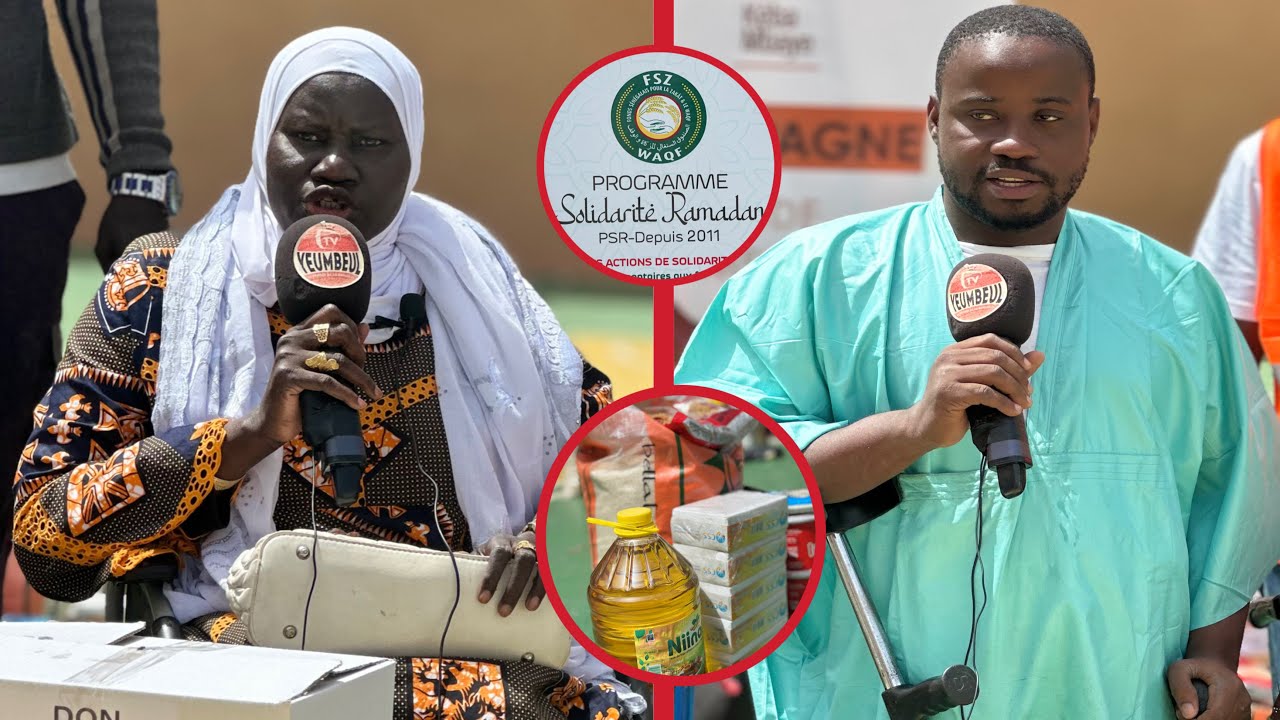 Distribution dons par dignité alimentaire et la fondation kéba Mbaye à l’association des handicapes 