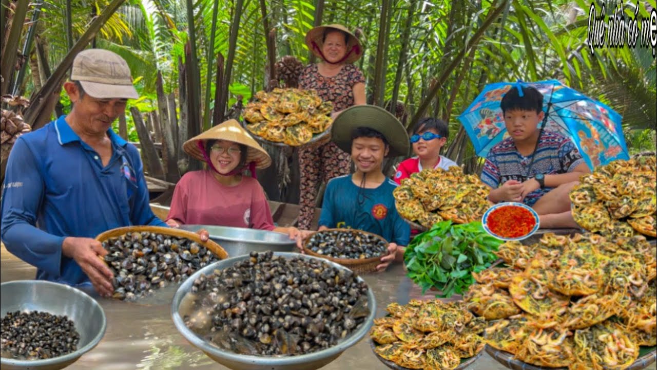 Bánh Hến Tép Bạc Khoai Môn, Đậu Xanh | Hương Vị Bánh Quê || Taro Mussel Cake