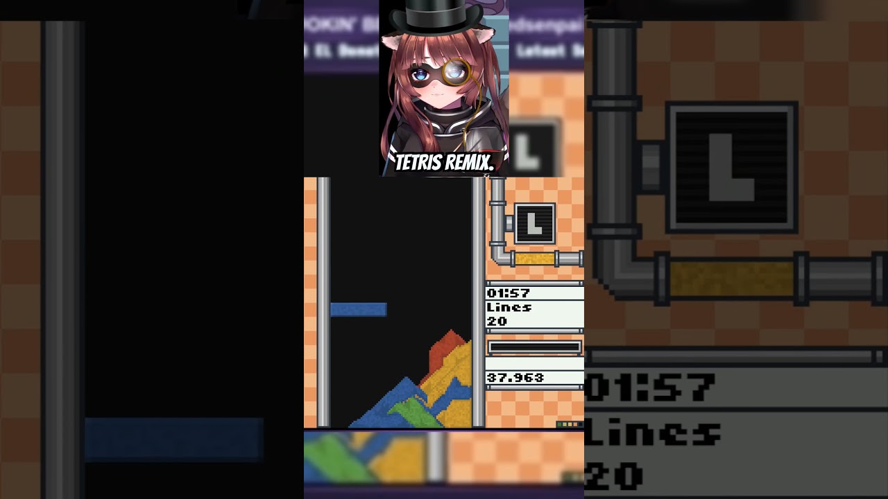 Intense Sand-ing! #Sandtrix #Setris #Tetris #Vtuber #satisfying #cute #wholesome #BlairBears65