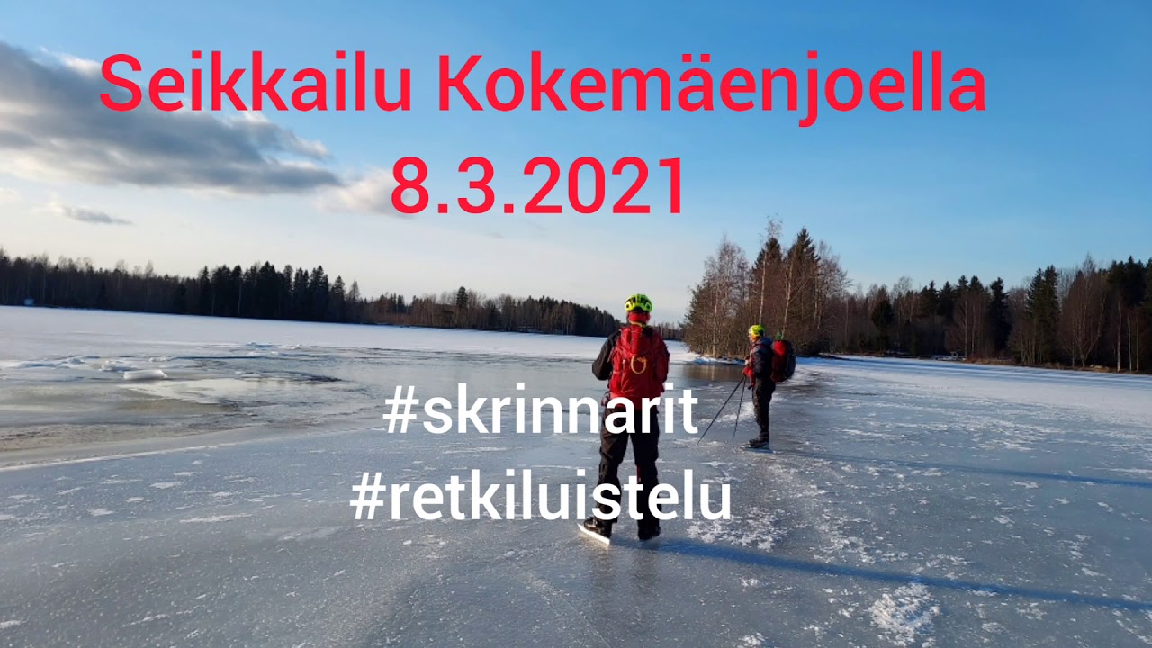 Retkiluistelua Kokemäenjoella, seikkailu keväisellä Kokemäenjoella