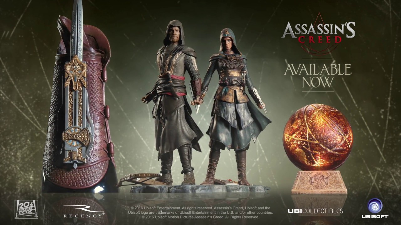 Assassin's Creed movie official figurines and props [UK]