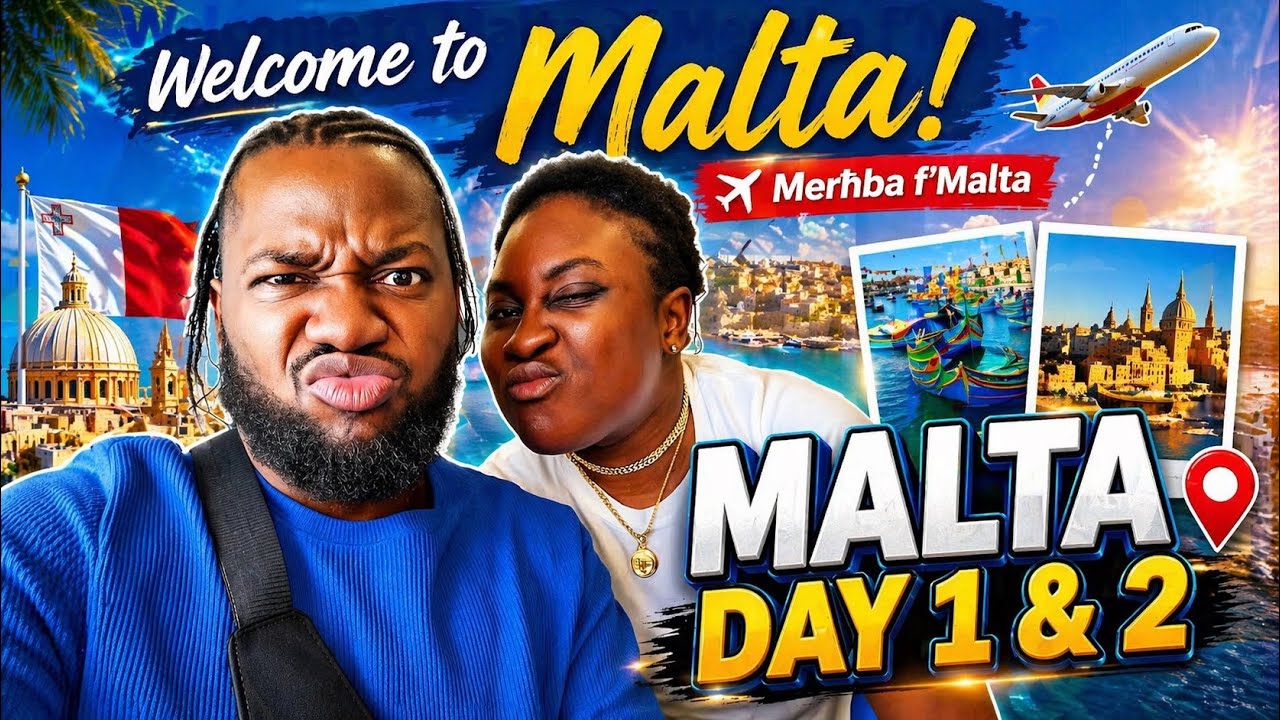 First Time in Malta 🇲🇹 | Exploring, Laughs & Airport Vibes | Days 1 & 2 Travel Vlog!
