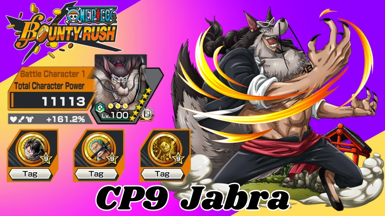 6⭐ CP9 Jabra full DEF 70%, DEF 300, HP 54%, Gameplay | One Piece Bounty Rush | OPBR |