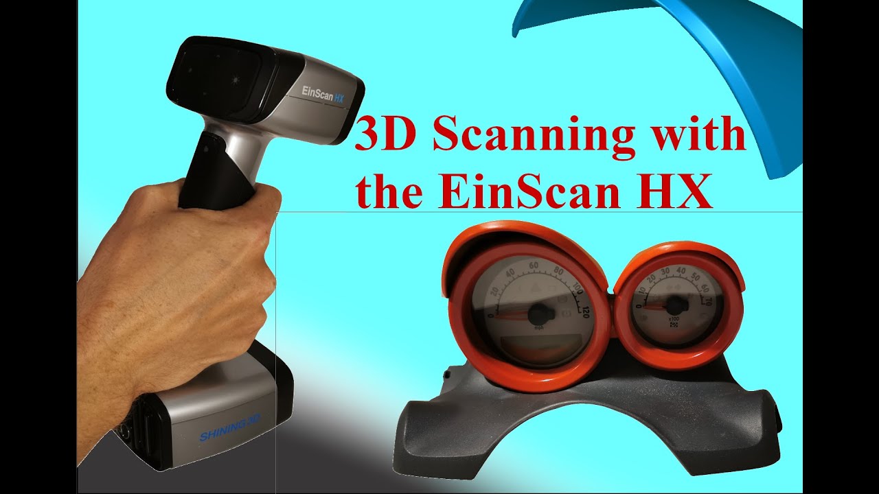 Introduction to 3D scanning with an Einscan HX, Structured Light and Laser modes