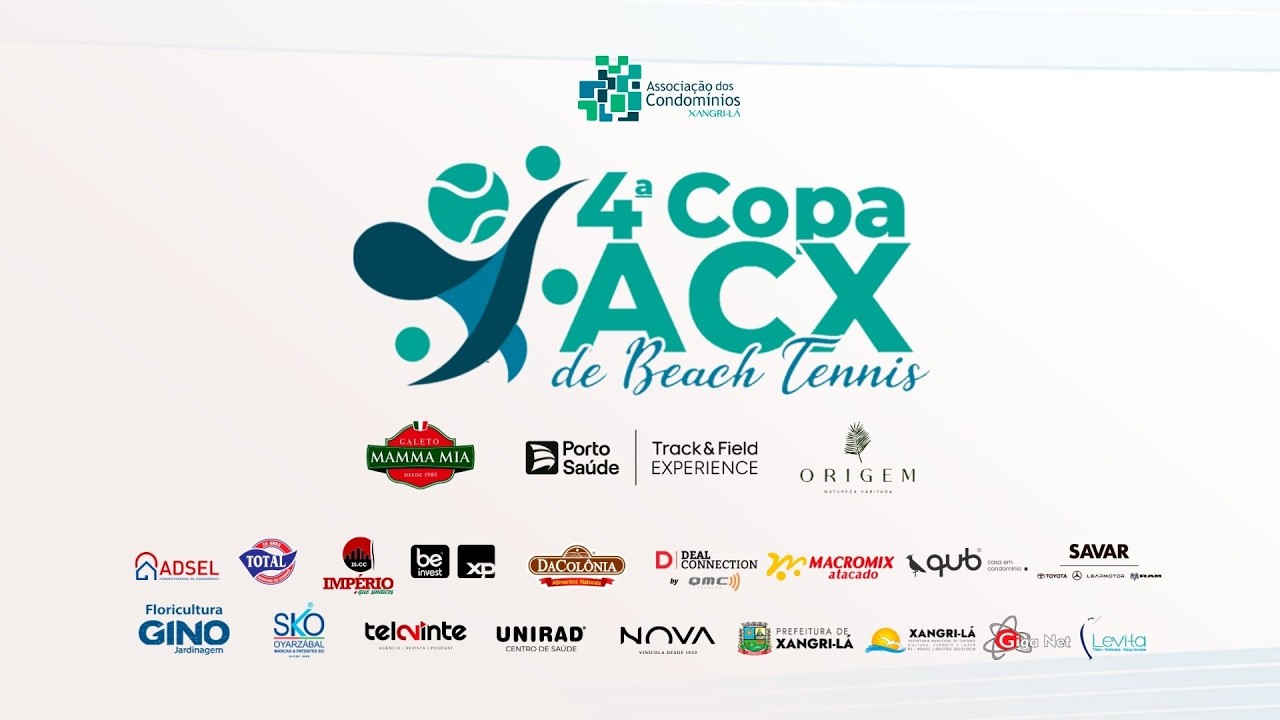 4&ordf; Copa ACX de Beach Tennis - (21/2) - S&aacute;bado