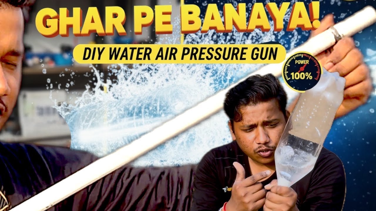 How to make Powerful Air Pressure Gun at Home | Desi Jugaad Experiment