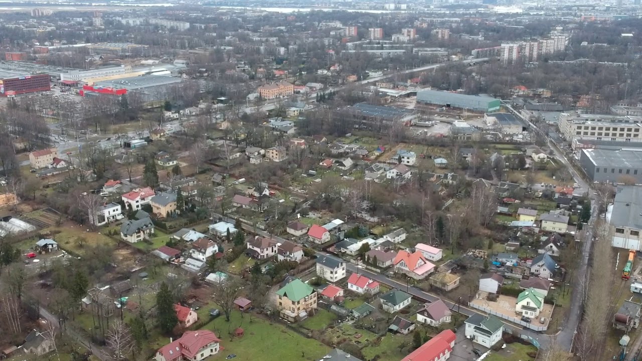 посадка самолета в Риге - DJI Spark полет в Золитуде Иманта Рига Латвия