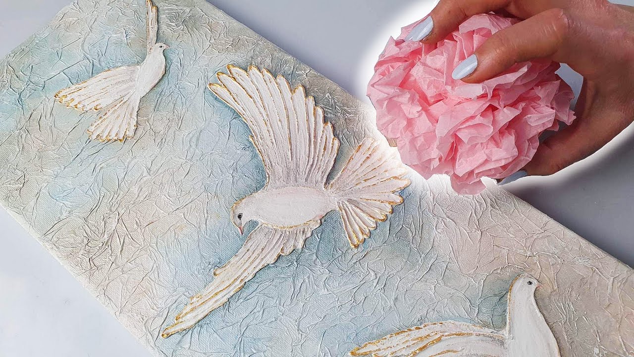 Most UNDERRATED 3D Texture Technique EVER (YOU Can Try!) FANTASTIC Dove Art | AB Creative Tutorial