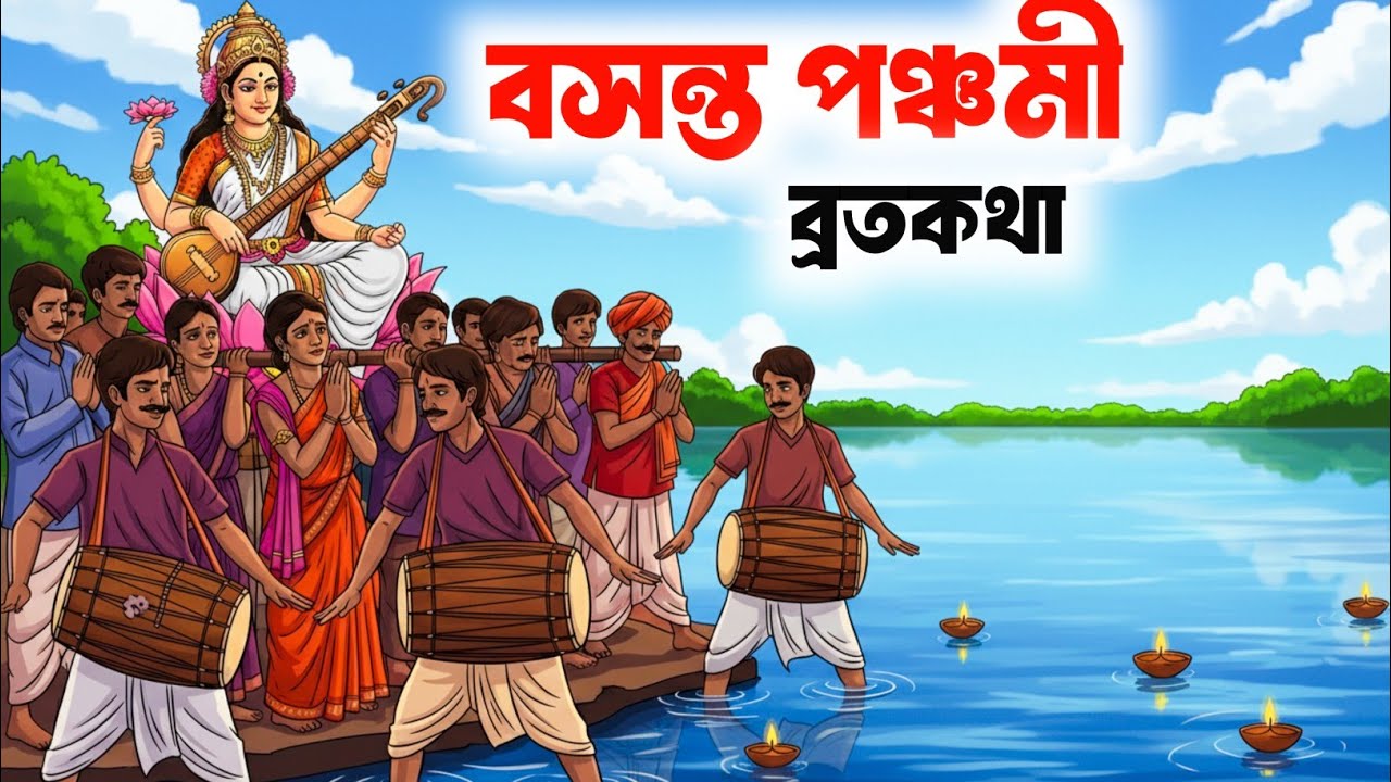 মা সরস্বতীর মাহাত্ম্য ও ব্রতকথা | Saraswati Devi Bhakti Story |  Basant Panchami Vrat Katha
