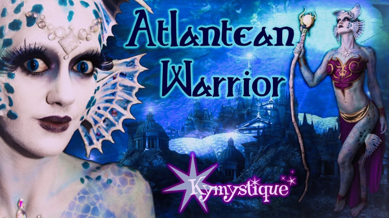 Atlantean Warrior/Mermaid Goddess Makeup Turtorial | KYMYSTIQUE