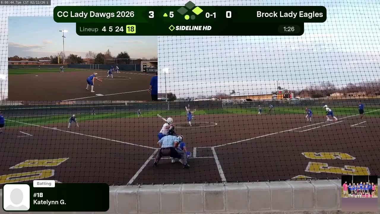 CC Lady Dawgs 2026 vs Brock Lady Eagles (2026.02.12)