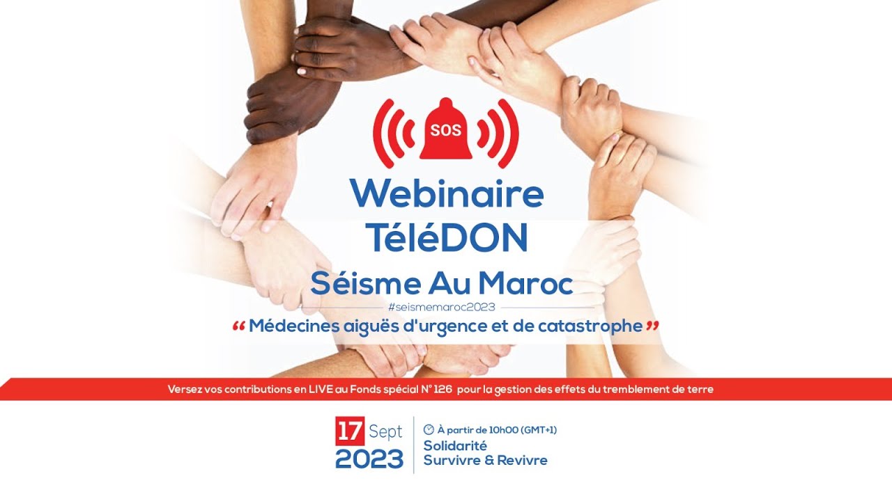 Webinaire TéléDON Séisme au Maroc
