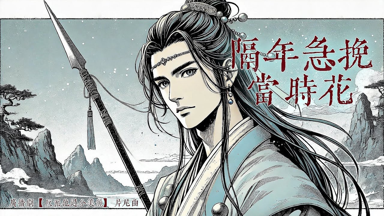 廣播劇【反派他過分美麗】片尾曲《隔年急挽當時花》- 青龍捕快「古風」「帥」（cc動態歌詞）