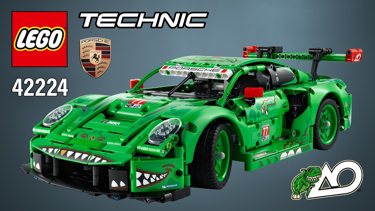 LEGO Technic Porsche 911 GT3 R REXY AO Racing Car (42224)[1313 pcs] Step-by-Step Building Tutorial