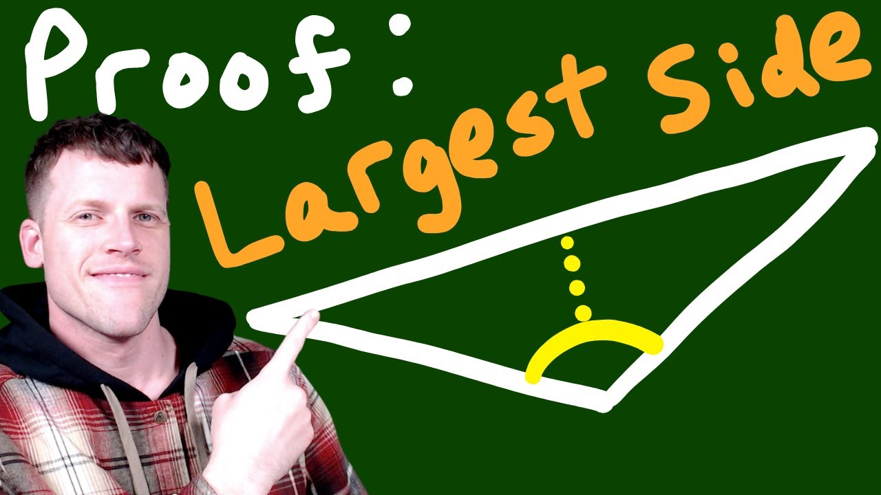 Proof that the Largest Side of a Triangle is Opposite of the Largest Angle