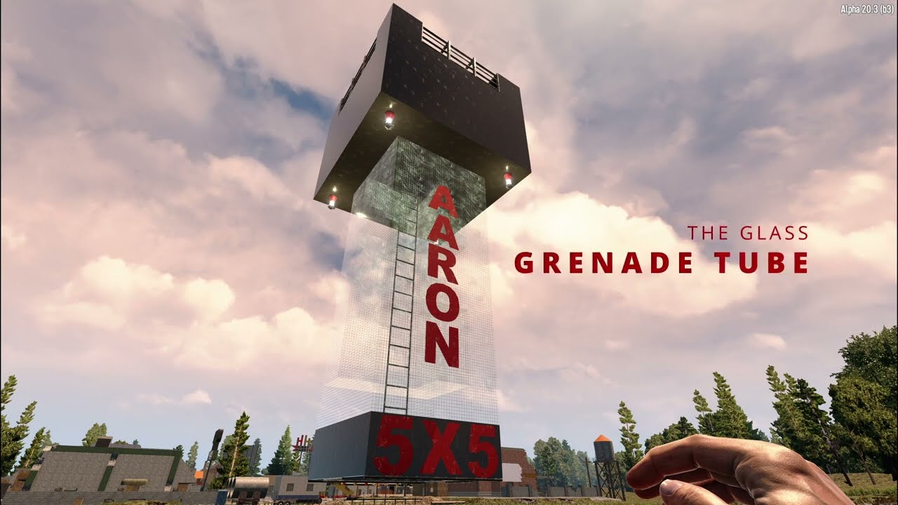 7 Days to Die A20 - @Glock9 5x5 Challenge - The Glass Grenade Tube