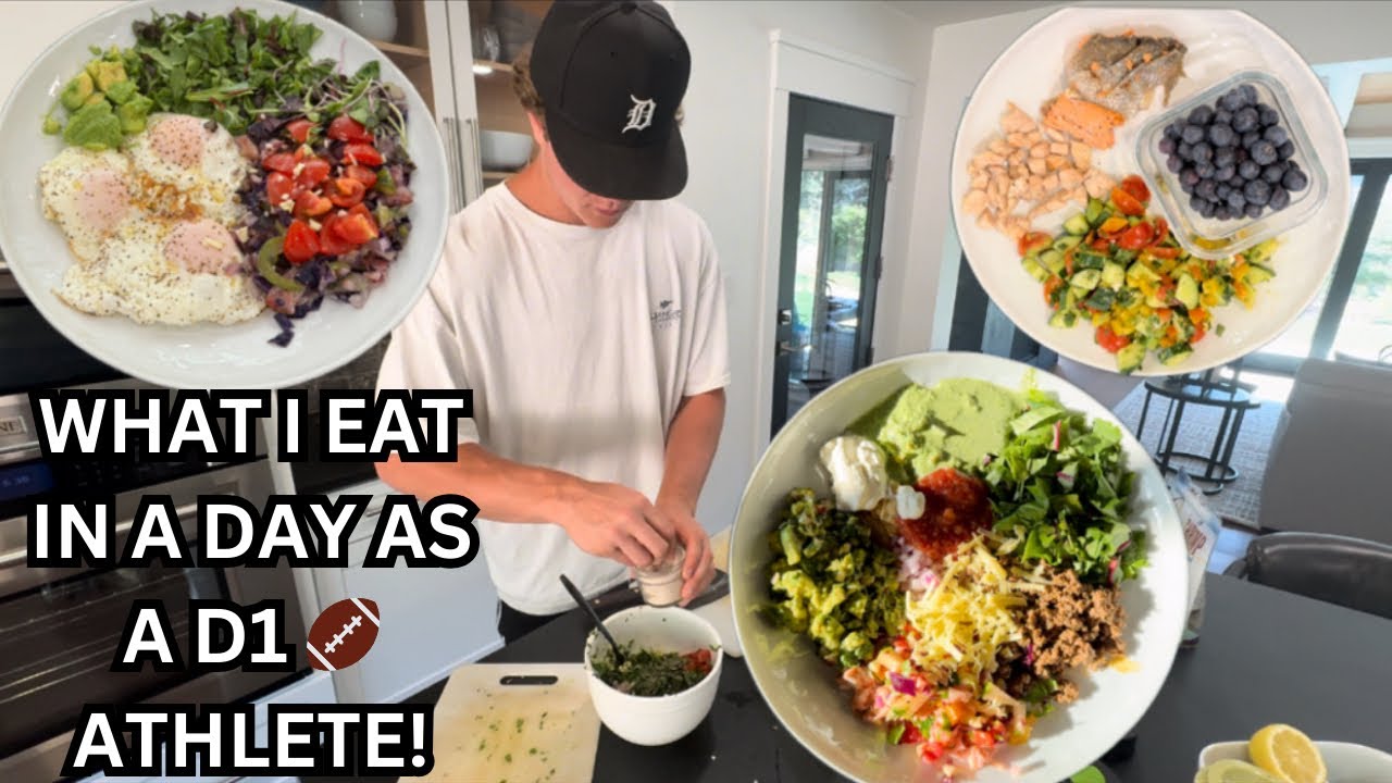 What I Eat in a Day as a D1 Athlete - Cooking with Mom Edition!