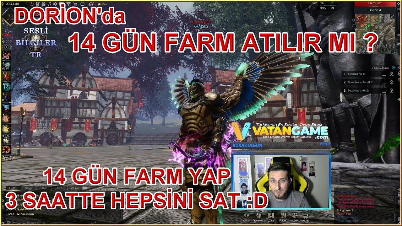 14 GÜN DORİON'da TOPLAYICILIK YAPARSAK NE OLUR ! MESLEK ve FARM BİR ARADA- Sesli Bilgiler TR