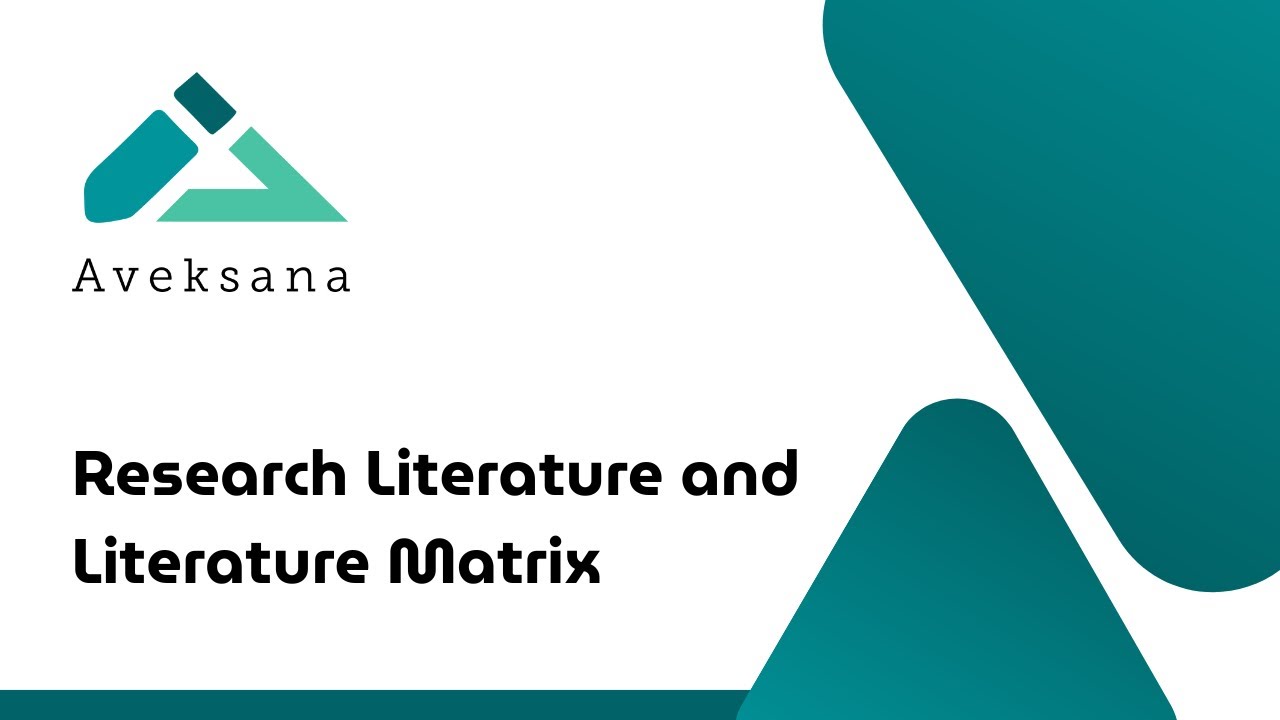 Aveksana &ndash; Research Literature and Literature Matrix