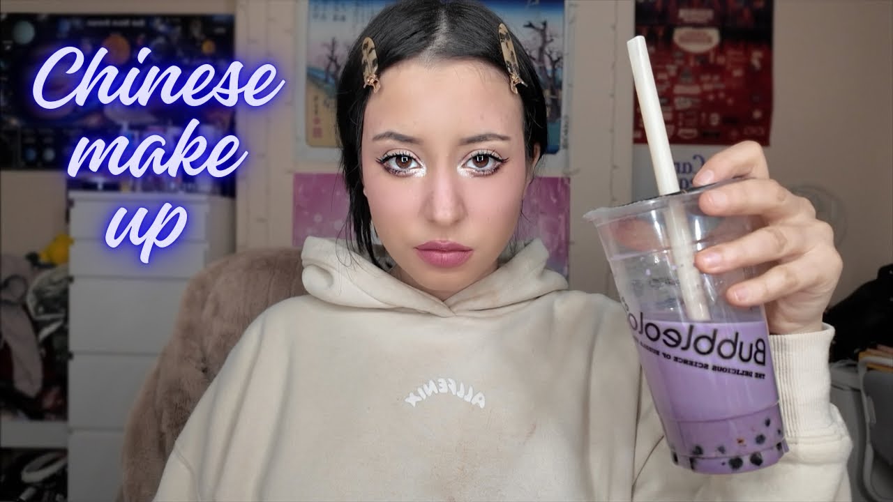 مكياج صيني مع 🧋 تيييي GRWM