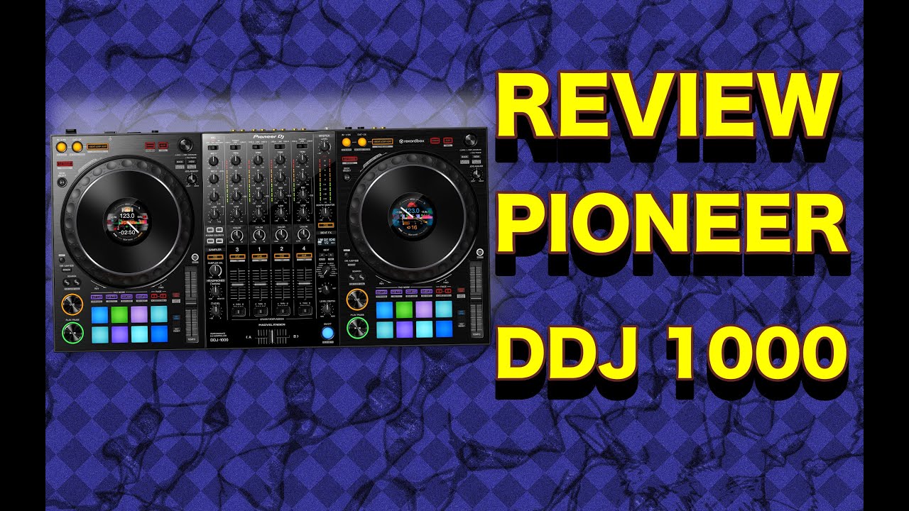 REVIEW  controladora DDJ1000 da Pioneer com Tocadiscos (dvs) e dois notebooks simultâneos