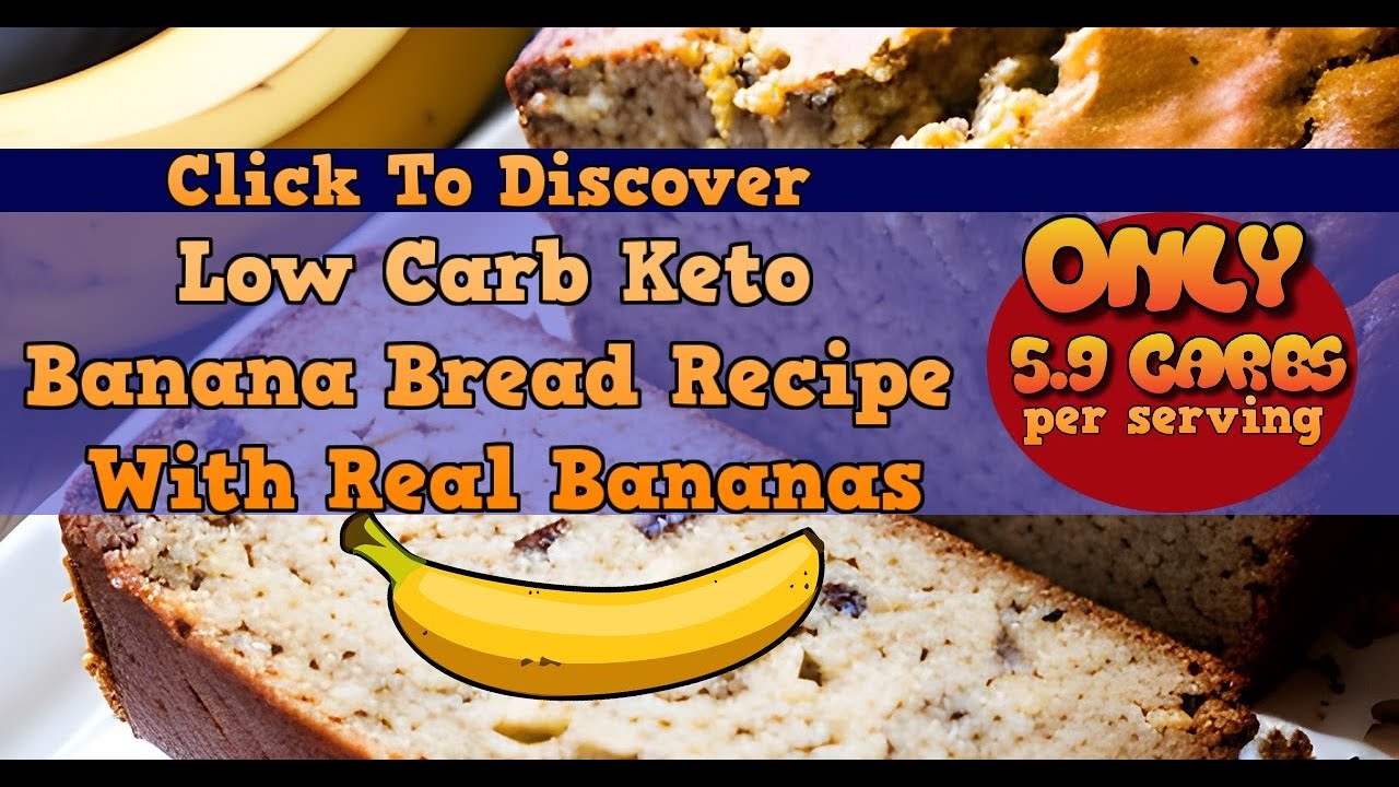Low Carb Keto Banana Bread with Real bananas [only 5.9 carbs per serving - quick easy gluten free!]
