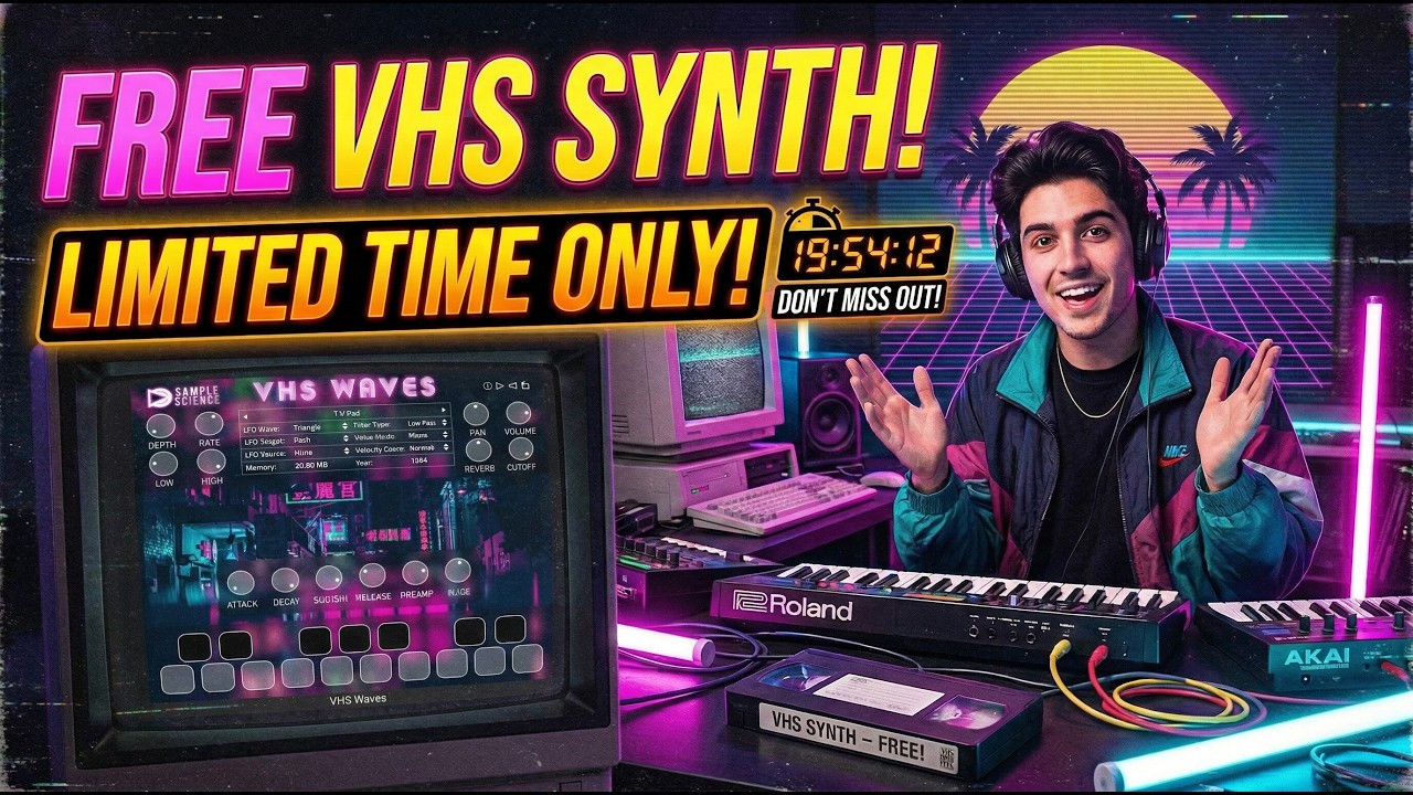 FREE Lo-Fi Synth for Vaporwave, Chillwave, and Synthwave - VHS Synth